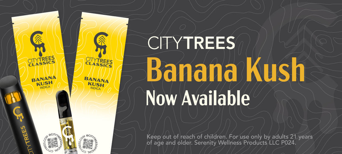 City Trees Banana Kush Vape at Oasis Dispensary: Discover the Tropical Classic Loved by Cannabis Consumers